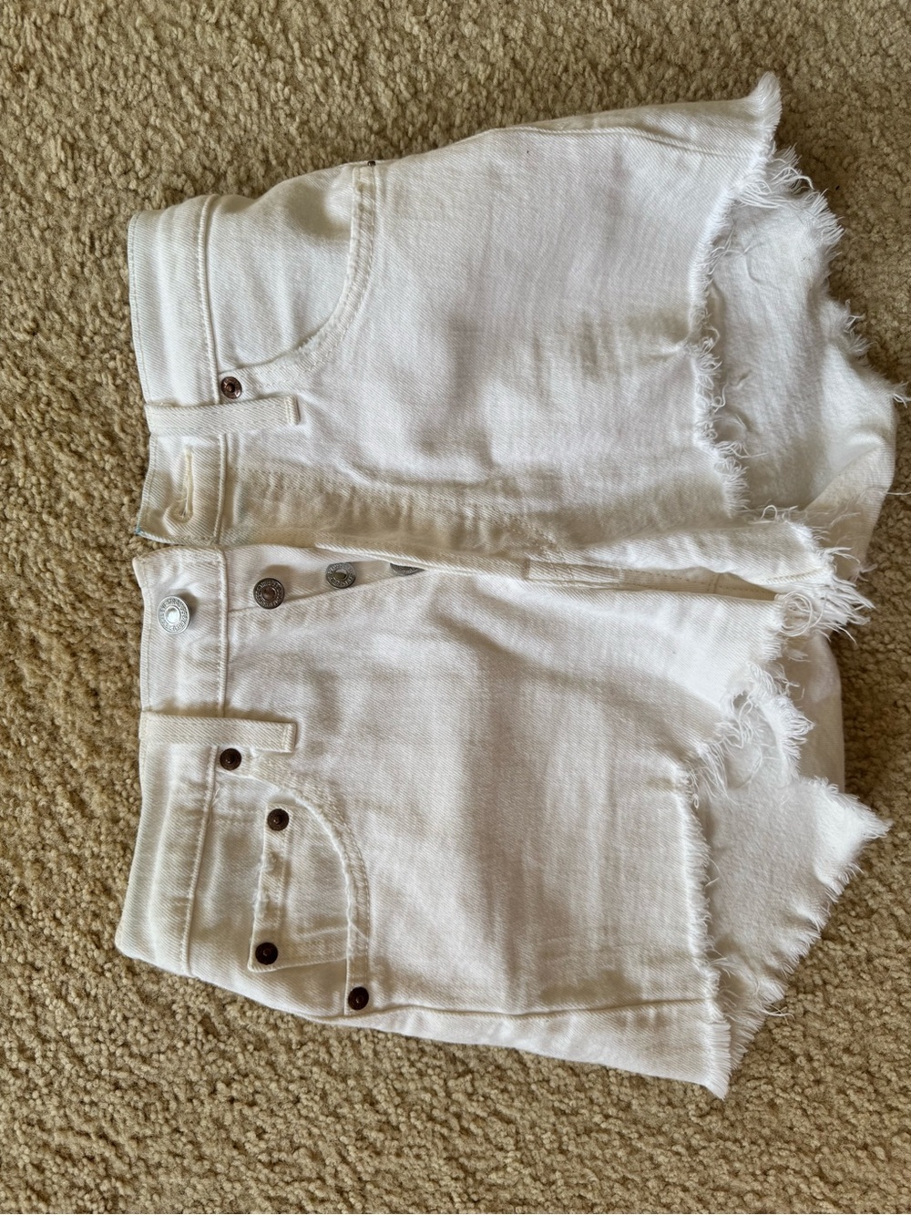 Levi's white denim shorts Size 24 #denim #summer